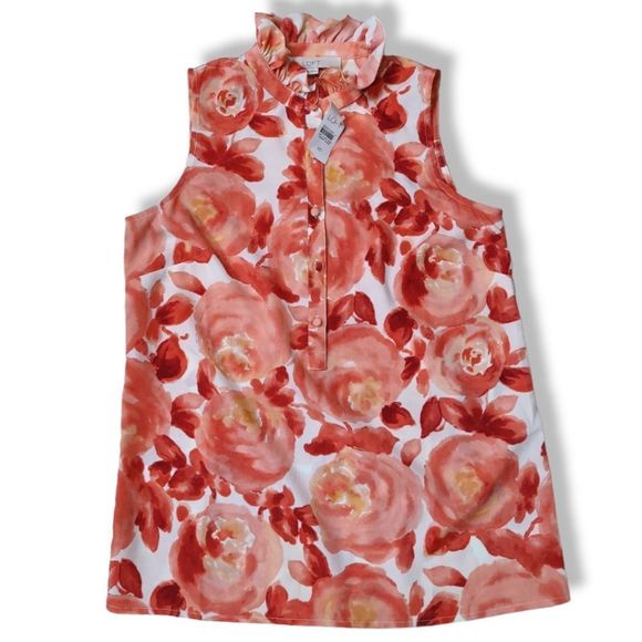 NWT LOFT FLORAL TOP - Picture 1 of 4
